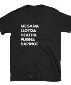 United States Women's National Soccer Team Shirt , USWNT , Alex Morgan, Julie Ertz, Tobin Heath, Megan Rapinoe, Mallory Pugh 2019 Rapinoe Is