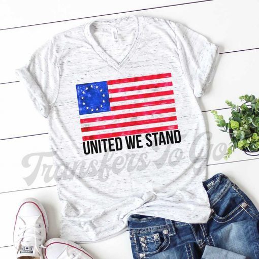 United We Stand Betsy Ross Flag T-Shirt