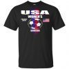 Usa Women’s France 2019 Soccer American Flag T-Shirt