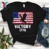 Victory 1776 Patriotic Betsy Ross American USA Flag 13 Stars TEE Shirt