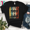 Vintage August 1989 Shirt 30 Year Old Tee 1989 Birthday Gift T-Shirt