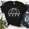 Vintage Basketball, Cool Gift T Shirt, Chicago Flag & Stars