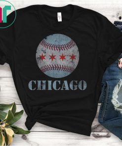 Vintage Chicago Baseball Flag T Shirt