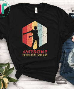 Vintage Floss 7th Birthday Gift for 7 Years Old Flossing T-Shirt