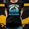 Vintage shark I wait all year for this week shirt