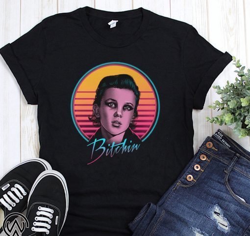 Vintage stranger things eleven 11 bitchin shirt