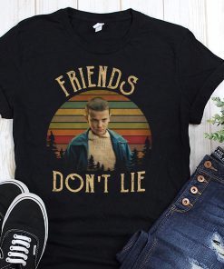 Vintage stranger things elle eleven friends don’t lie shirt