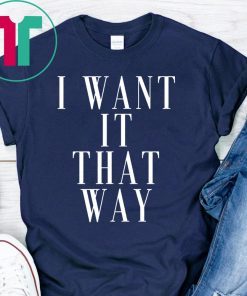 Want it That Way 90s Music Lover Gift T-Shirt Backstreet Boy Shirt