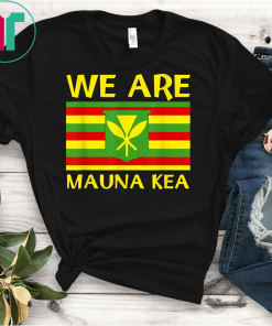 We Are Mauna Kea Kanaka Maoli Flag Unisex Gift T-Shirt