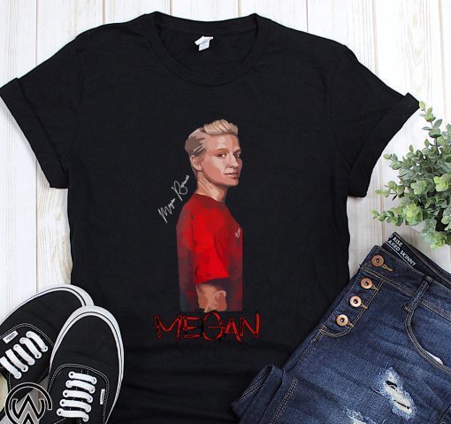 Women soccer USA team megan rapinoe signature shirt