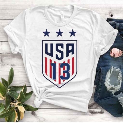 Women's National Soccer Team Shirt USWNT Alex Morgan, Julie Ertz, Tobin Heath, Megan Rapinoe Classic T-Shirt