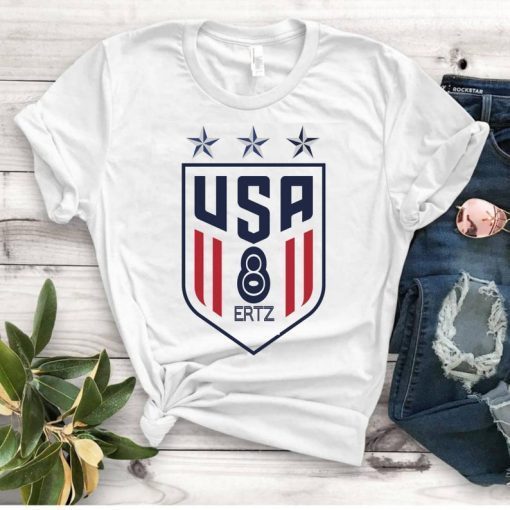 Women's National Soccer Team Shirt USWNT Alex Morgan, Julie Ertz, Tobin Heath, Megan Rapinoe Unisex Tee Shirts