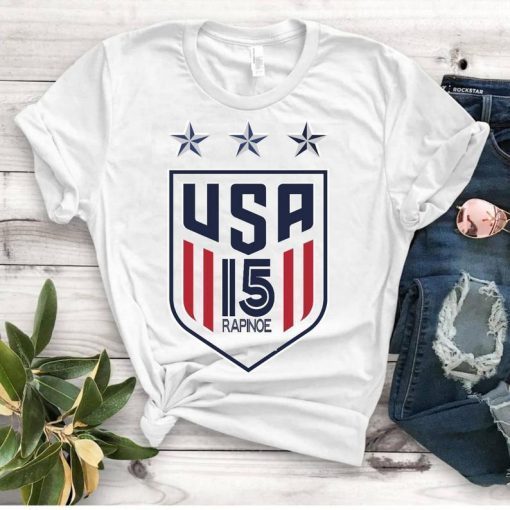 Women's National Soccer Team Shirt USWNT Alex Morgan, Julie Ertz, Tobin Heath, Megan Rapinoe. Unisex T-Shirt