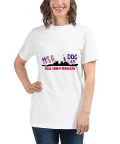 uss john mccain-women t shirt