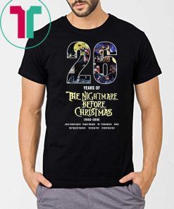 26 years of the nightmare before christmas 1993-2019 shirt