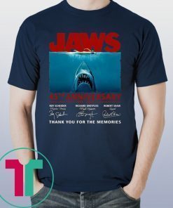 45th Years Of Jaws Anniversary Shark T-Shirt