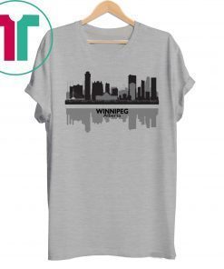 AJ Cole III Winnipeg Alberta Skyline T-Shirt for Mens Womens Kids