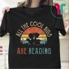 Vintage All The Cool Kids Are Reading Book Reto Sunset Shirt