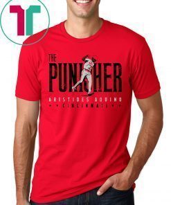 Aristides Aquino Shirt - The Punisher, Cincinnati, MLBPA