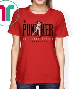 Aristides Aquino Shirt - The Punisher, Cincinnati, MLBPA