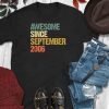 Awesome Since September 2006 13 Years Old 13rd Birthday Gift T-Shirt