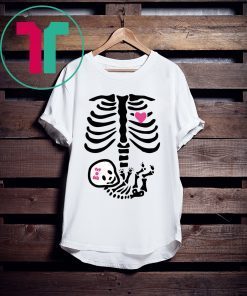 Baby Girl Skeleton Halloween Pregnancy Shirt