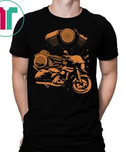 Bagger Motorcycle V Twin Tee Shirt
