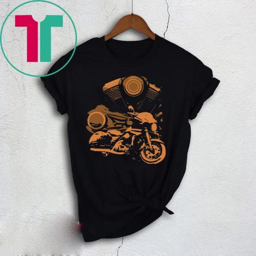 Bagger Motorcycle V Twin Tee Shirt