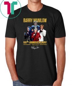 Barry manilow 55th anniversary 1964-2019 signature shirt