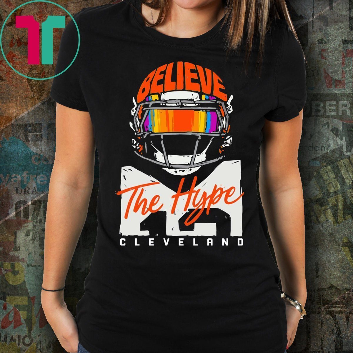 Believe The Hype Cleveland T Shirt For Mens Womens Kids