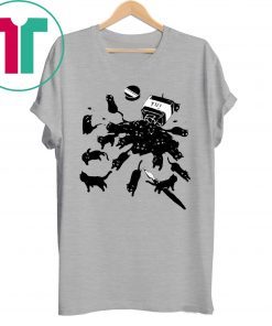 Black cat ink t-shirt for mens womens kids
