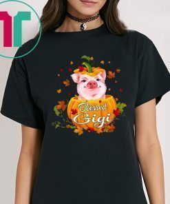 Blessed Gigi Pig Pumpkin Halloween T-Shirt