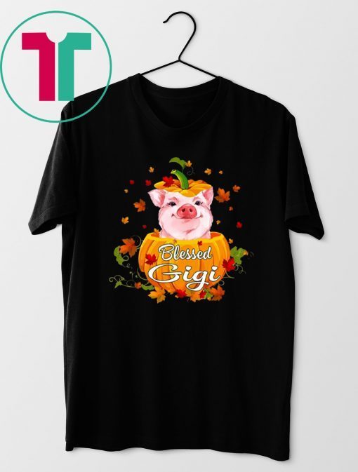 Blessed Gigi Pig Pumpkin Halloween T-Shirt