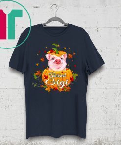 Blessed Gigi Pig Pumpkin Halloween T-Shirt