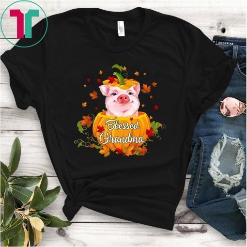 Blessed Grandma Pig Pumpkin Halloween T-Shirt