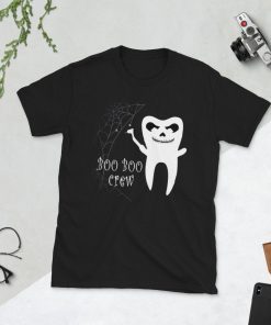 Boo Boo Crew Dentist Ghost Short-Sleeve Unisex T-Shirt