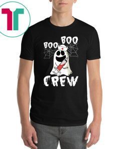 Boo Boo Crew Funny Nurse Ghost Halloween Costume T-Shirt
