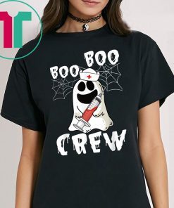 Boo Boo Crew Funny Nurse Ghost Halloween Costume T-Shirt