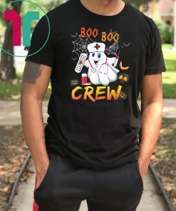Boo Boo Crew Nurse Ghost Funny Halloween Costume Fun Gift T-Shirt