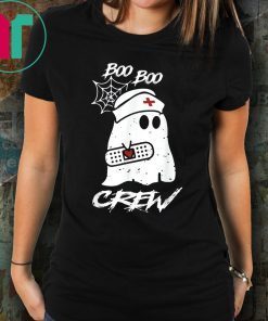 Boo Boo Crew Nurse Ghost Funny Halloween Costume Gift T-Shirt