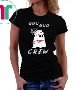 Boo Boo Crew Nurse Ghost Funny Halloween Costume Gift T-Shirt