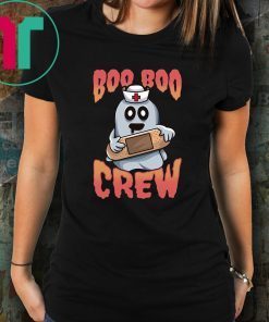 Boo Boo Crew Nurse Ghost Funny Halloween Costume Gift Tee Shirt