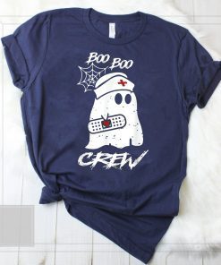 Boo Boo Crew Nurse Ghost Funny Halloween Costume Gift T-Shirt