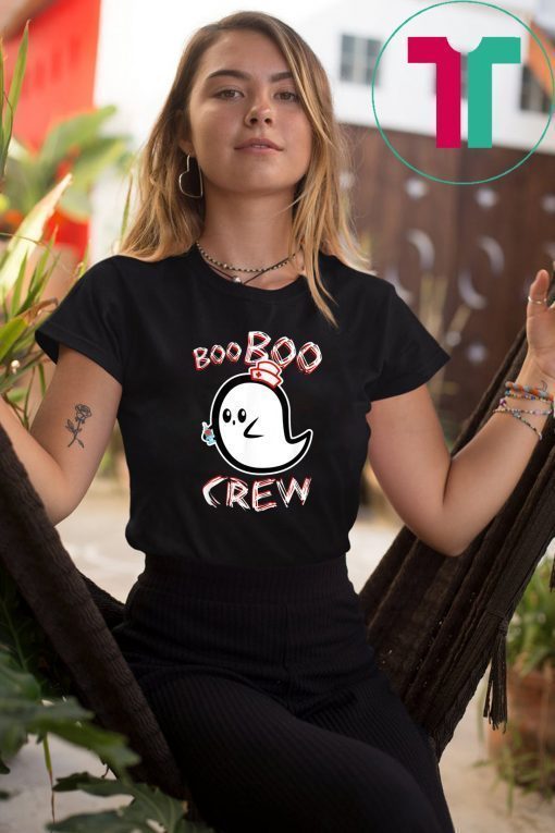 Boo Boo Crew Nurse Ghost Funny Halloween T-Shirt