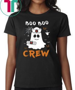 Boo Boo Crew Nurse Ghost Funny Halloween T-shirt