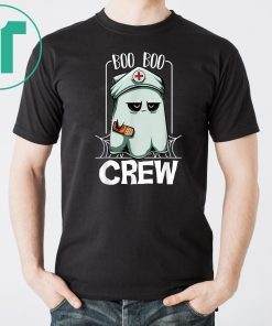 Boo Boo Crew Nurse Ghost Funny Scary Halloween Quotes T-Shirt