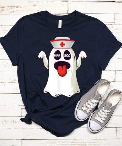 Boo Boo Nurse Ghost Funny Costume Gift T-Shirt