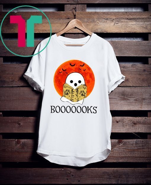 Booooks! Ghost Reading Books Halloween T-Shirt