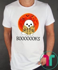 Booooks! Ghost Reading Books Halloween T-Shirt