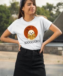 Booooooks Boo read Books Halloween T-Shirt